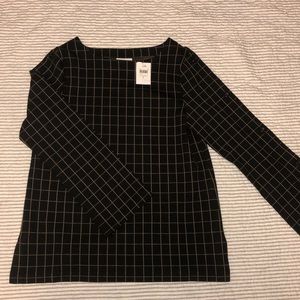 Ponte Knit Buttoned-Sleeve Top